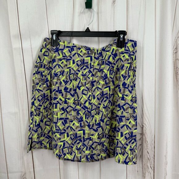 Jamie Sadock Women’s 12 Grey Yellow Patterned Skort Athletic Golf Tennis Outdoor - Picture 1 of 5
